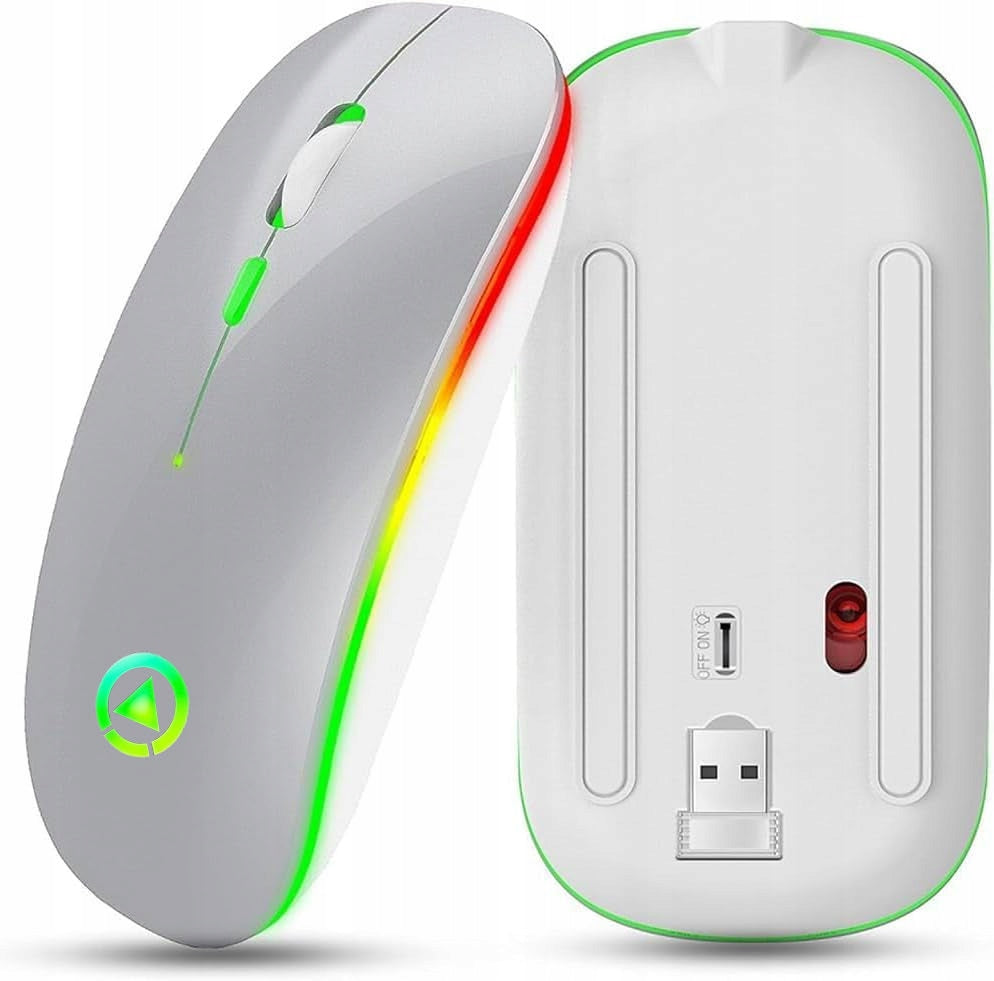 MOUSE WIRELESS OPTICAL MOUSE SLIM LED QUIET CLICKLESS 1600dpi