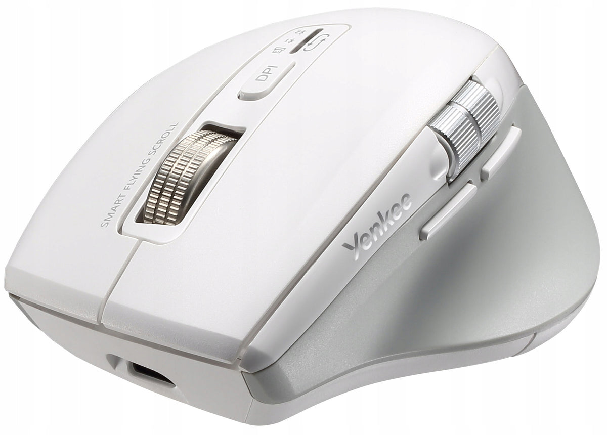 MOUSE WIRELESS Rechargeable USB Bluetooth YENKEE YMS2095 White Manufacturer code YMS2095W