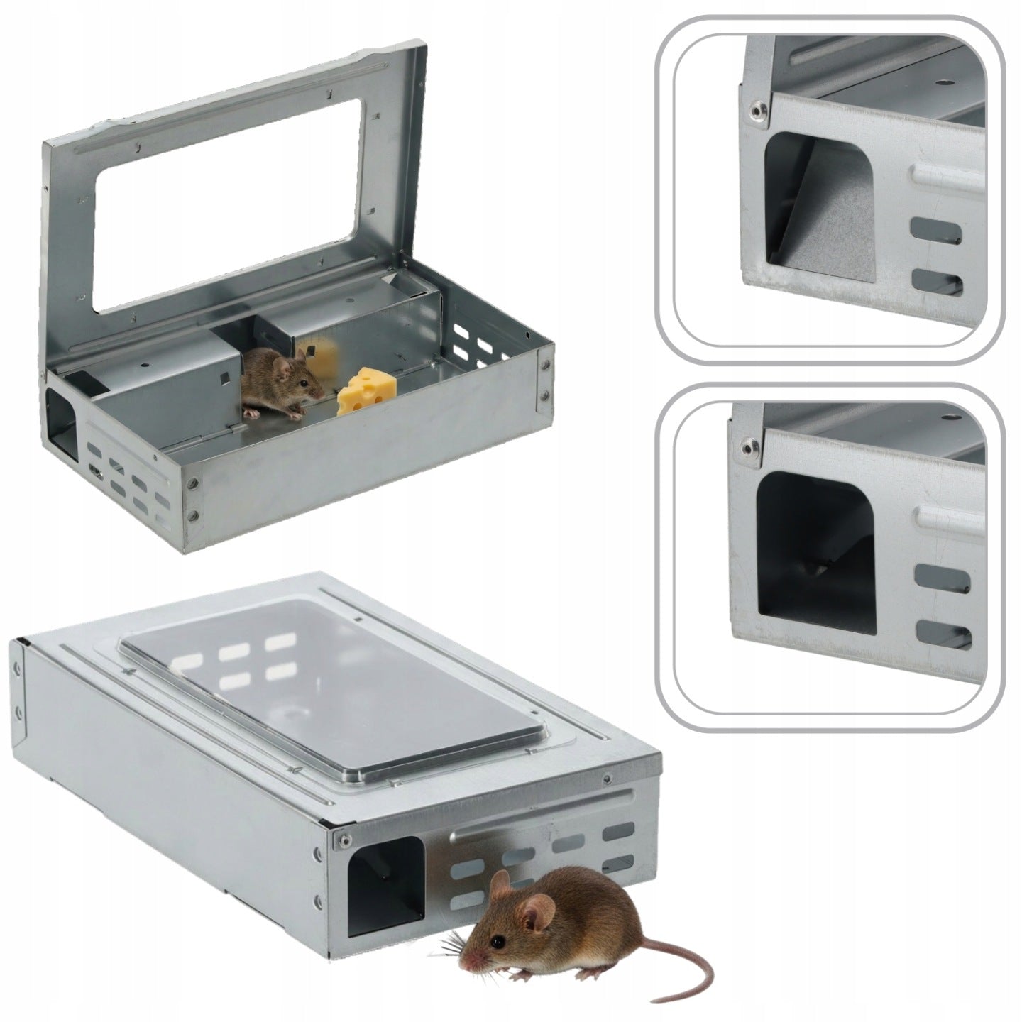 MOUSETRAP RATS GERBIL HUMANITARIAN RODENT CATCHER LIVETRAP