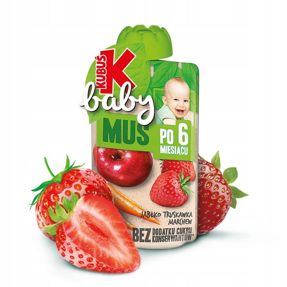 MOUSSE Kubuś Baby apple strawberry carrots 9x Manufacturer code 5901067407601