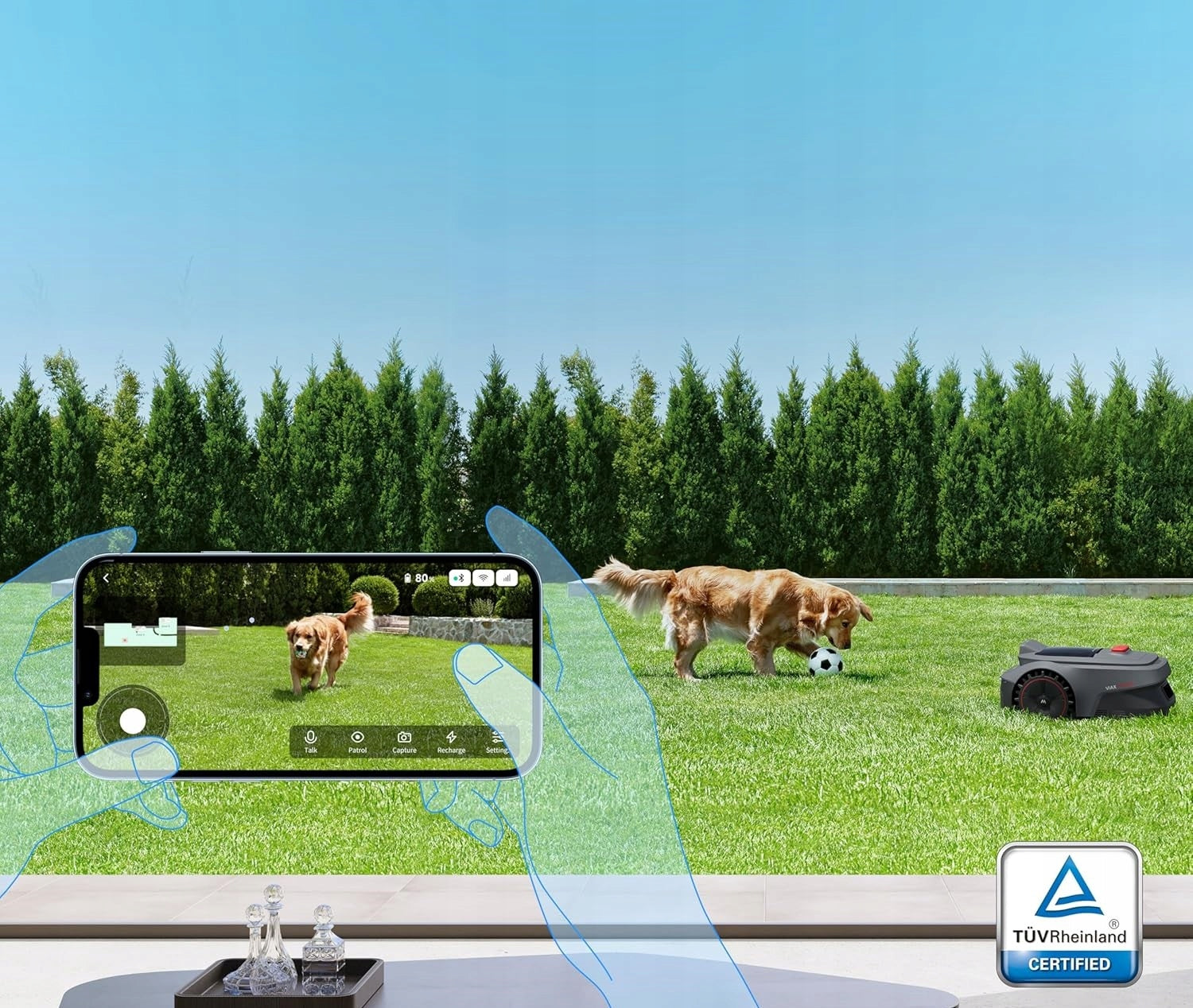 MOVA ViAX 250 Robot Mowing Without Cable 250 m2 AI Track U Dual-Vision 250m2 Brand Mova