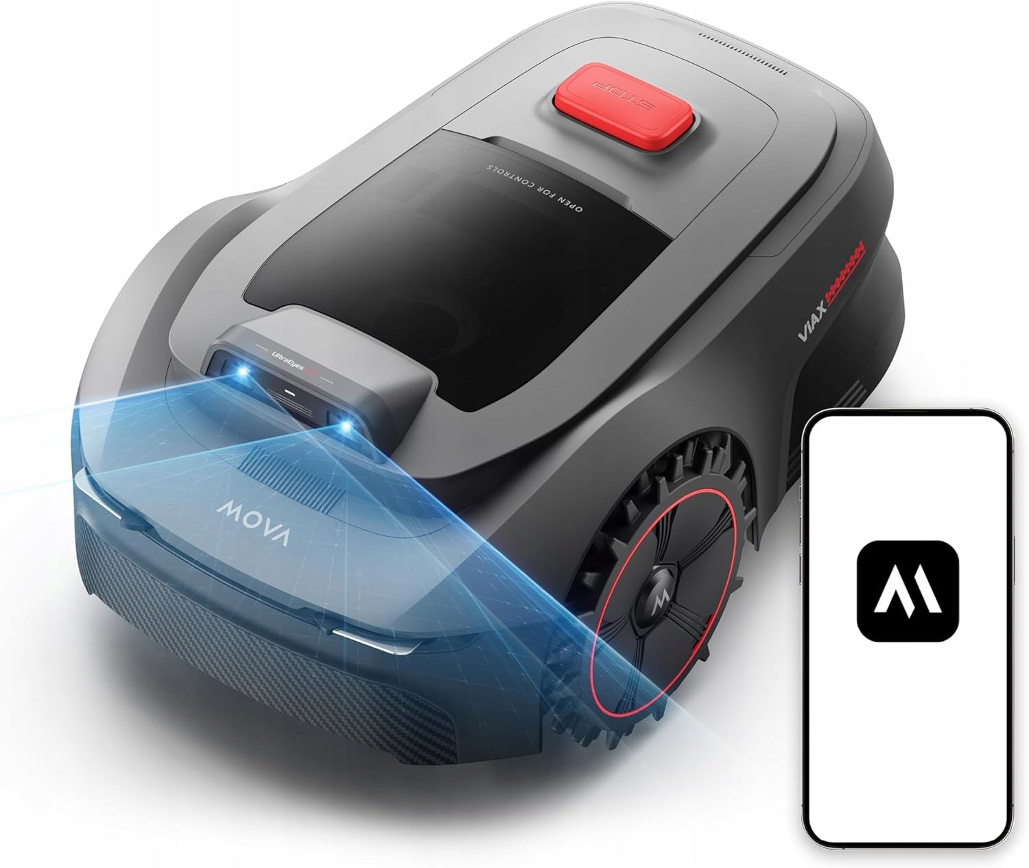 MOVA ViAX 250 Robot Mowing Without Cable 250 m2 AI Track U Dual-Vision 250m2