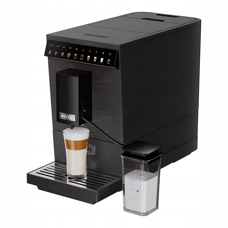 MOVA Virtuoso 10 Pro Automatic Coffee Maker Foaming Milk Black Packaging status original