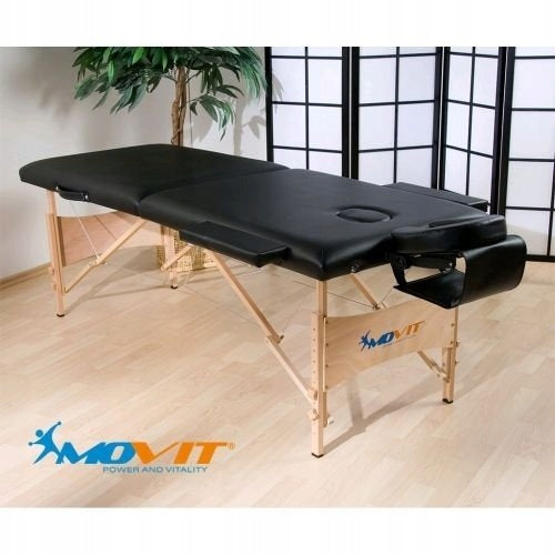 MOVIT BRANDED MASSAGE BED BLACK + TABLE BAG Brand Movit