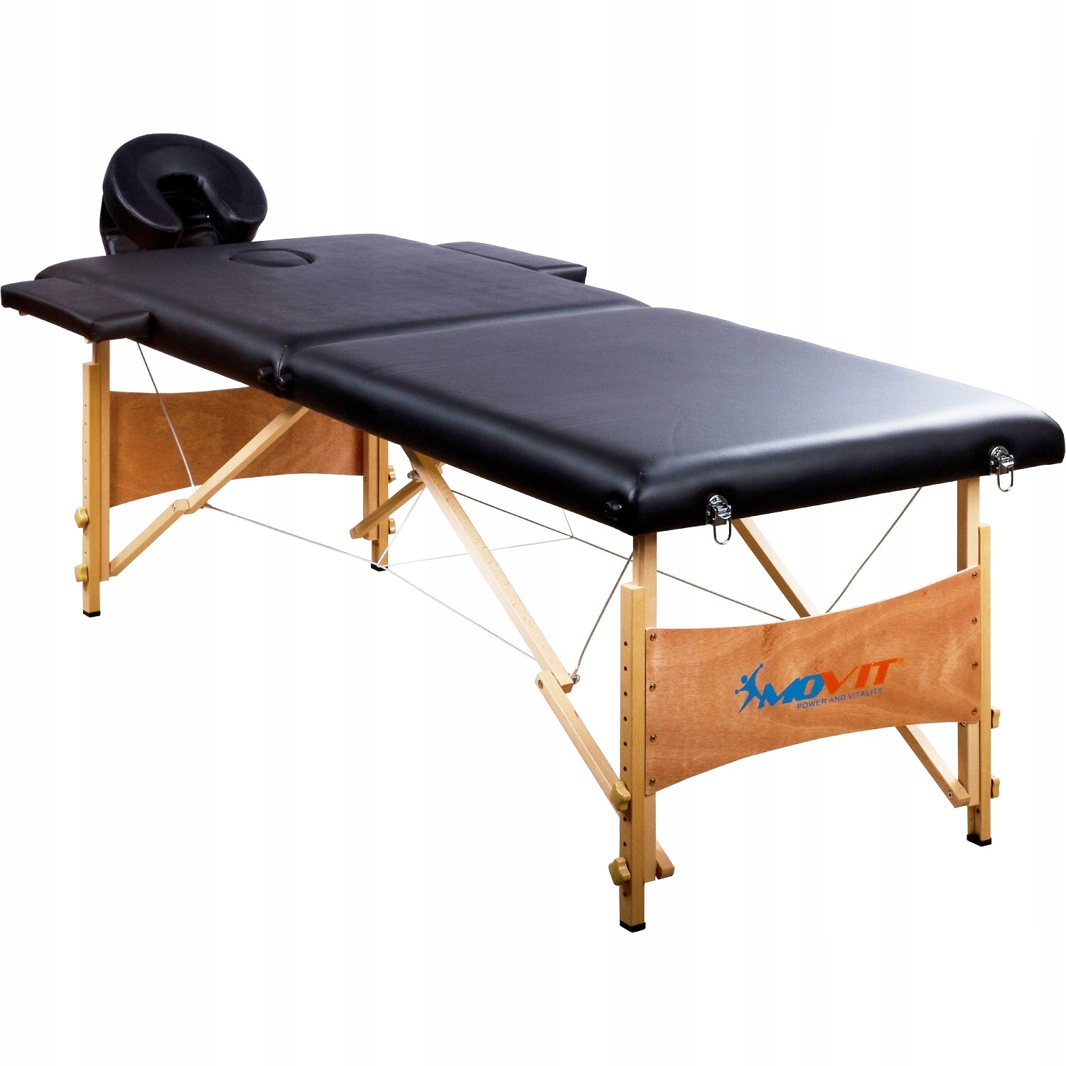 MOVIT BRANDED MASSAGE BED BLACK + TABLE BAG