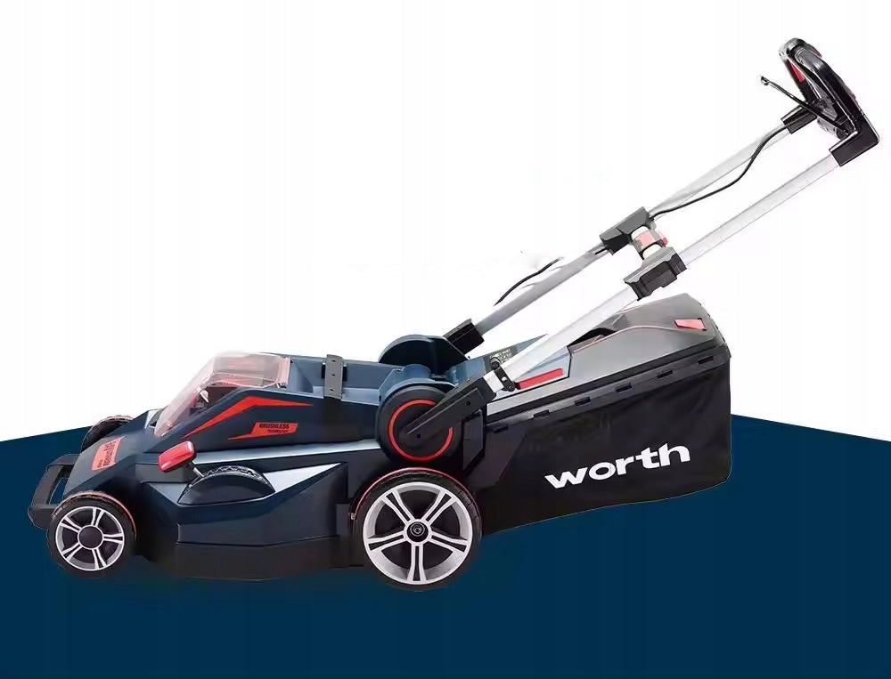 MOWER CORDLESS CHARGER STRONG + AKU 2X FOR GRASS WITH DRIVE SET Brand Worth Garden