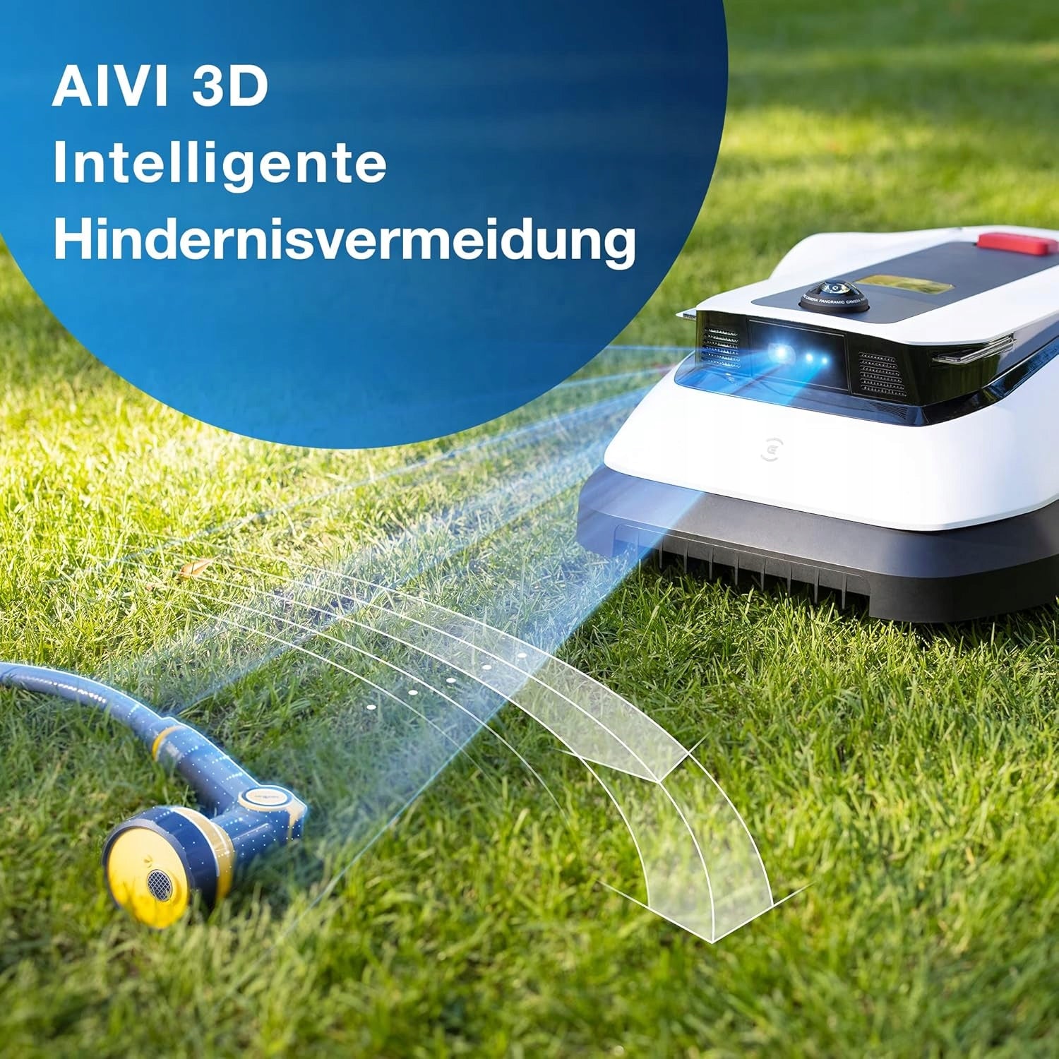 MOWER ROBOT MOWING ECOVACS GOAT G1 AVOIDING OBSTACLES 3D APPLICATION Packaging status original