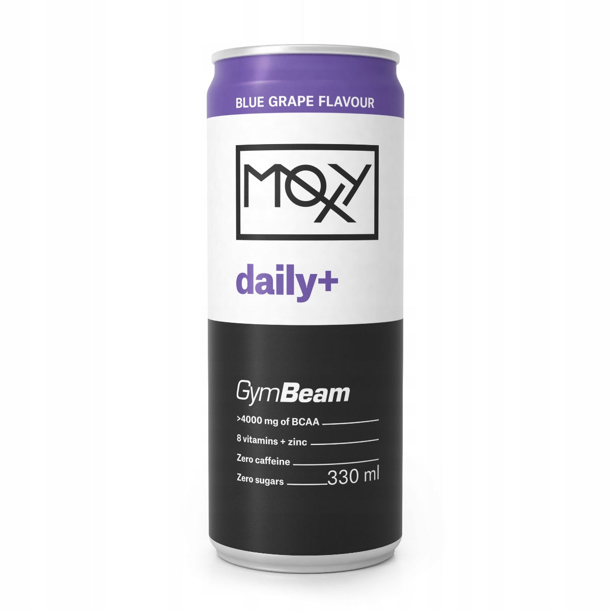 MOXY DAILY+ DECAFFEINATED BCAA 20 KCAL DIET grape 330 ml GymBeam Expiration date not specified