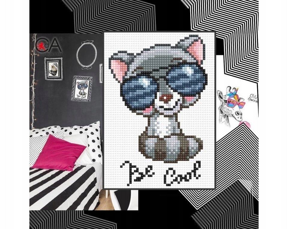Diamantmosaikkarte Collection D'Art 12x17cm 