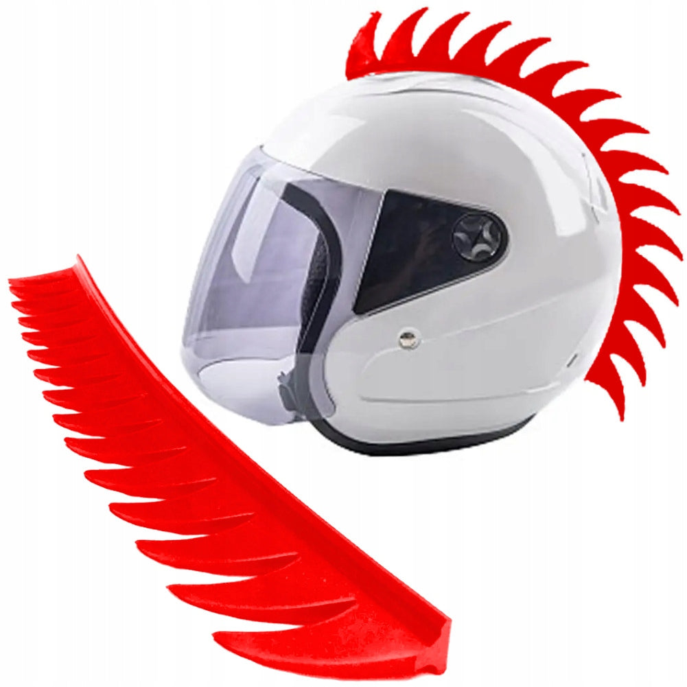 MOhawk HORNS DRAGON HELMET DECORATION SAW, RUBBER, LARGE, NICE