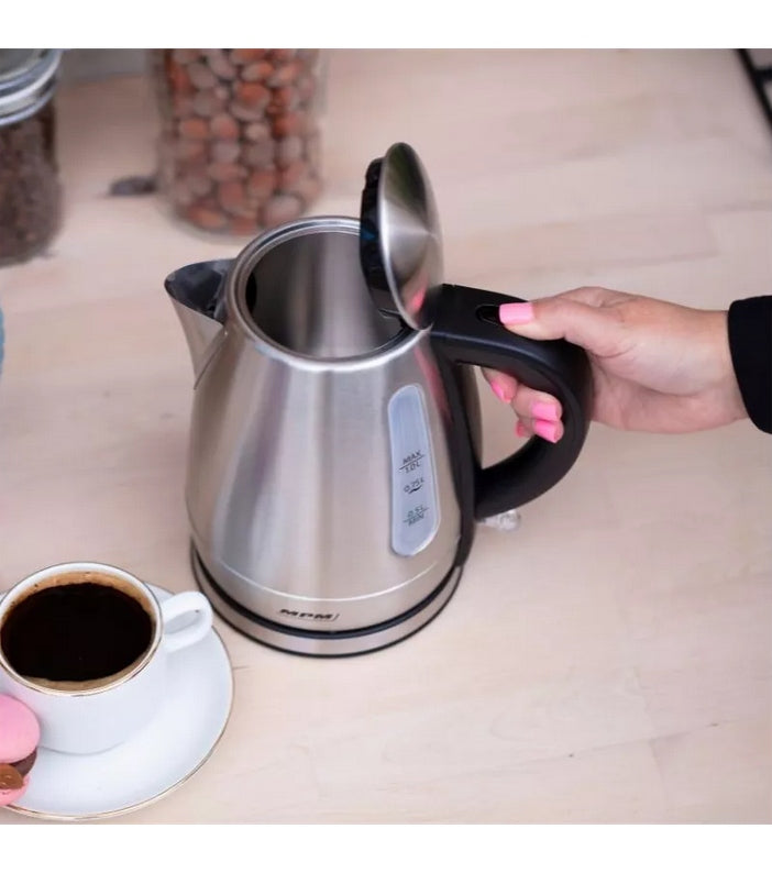 MPM MCZ-118M cordless kettle inox 1L 1630W stainless steel Material metal