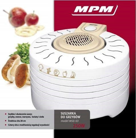 MPM MSG-03 250 W food dehydrator Packaging status original