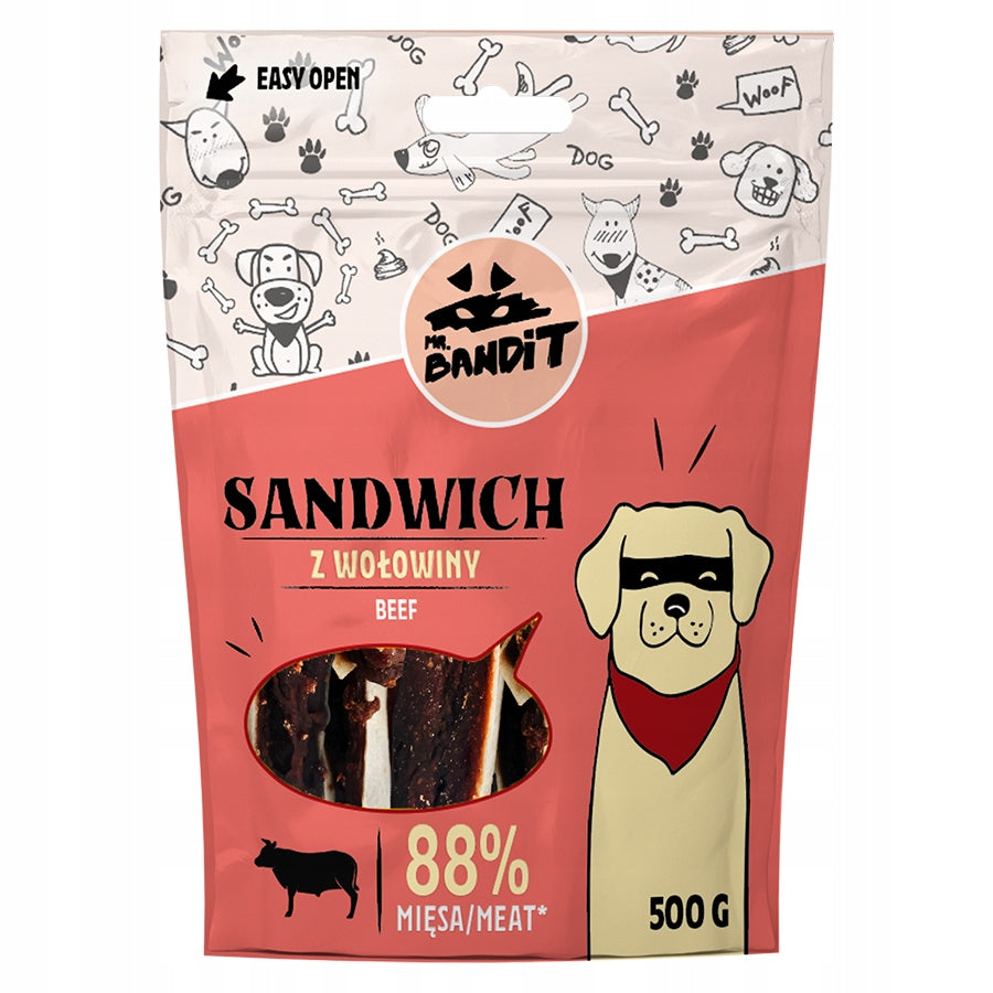 MR. BANDIT SANDWICH beef 500g Treat