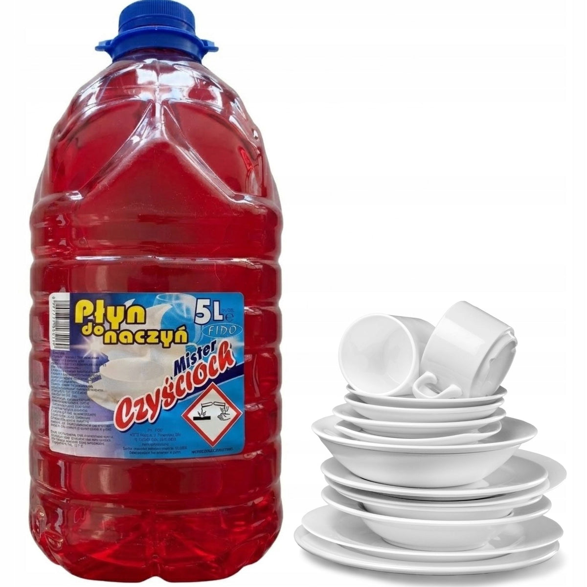 MR.CZYŚCIOCH Dishwashing Liquid 5L Red Effective Concentrate Packaging status original