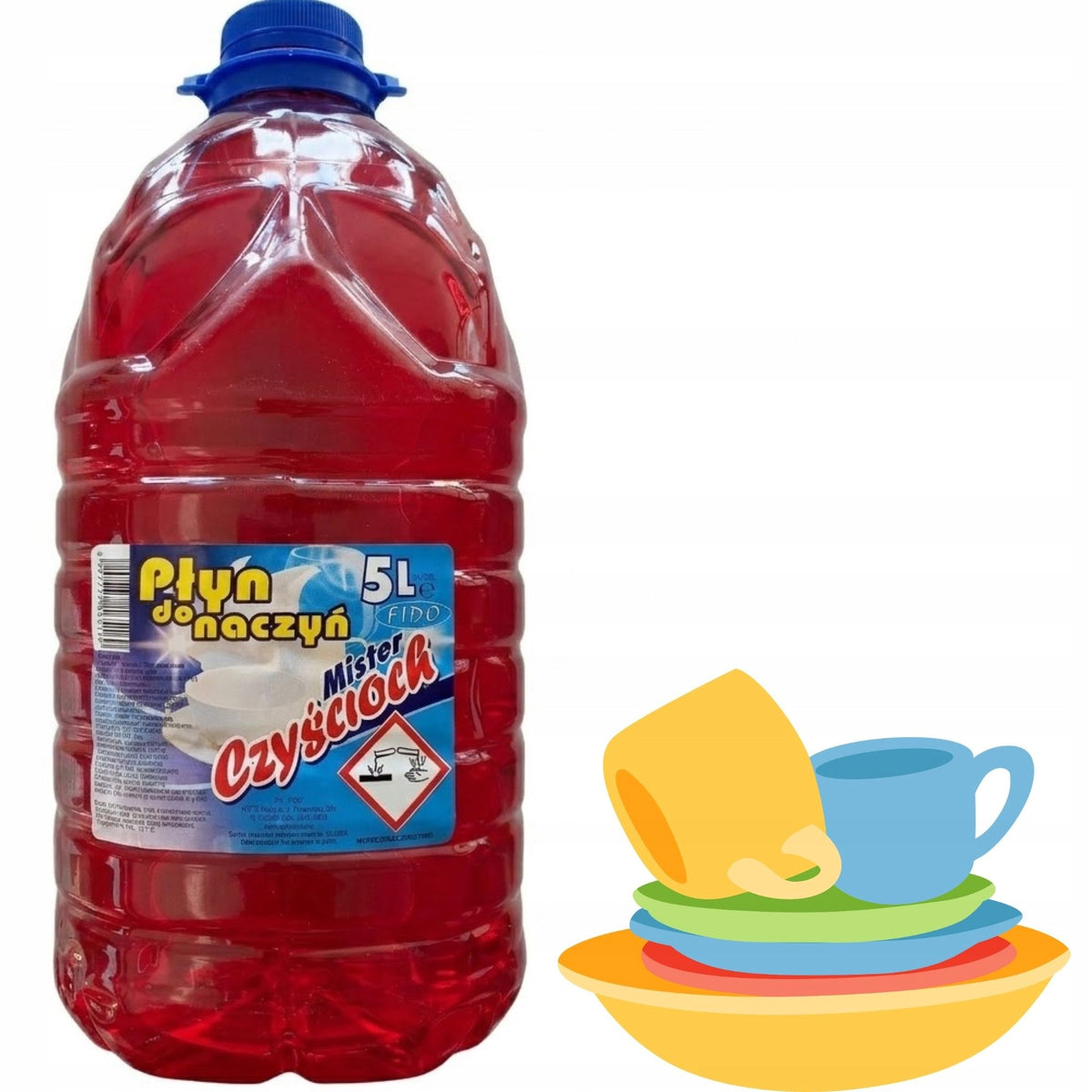 MR.CZYŚCIOCH Dishwashing Liquid 5L Red Effective Concentrate