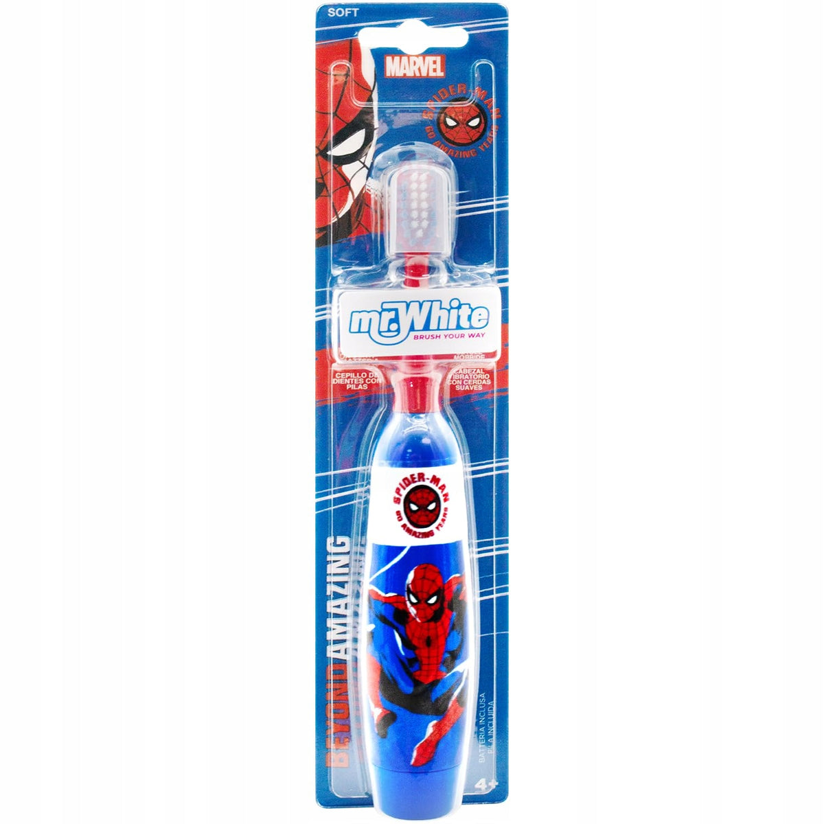 MR WHITE JR Spider-Man Electric Toothbrush for Kids