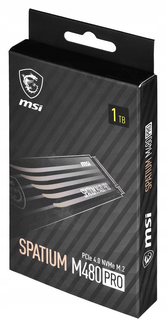 MSI SPATIUM M480 Pro 1TB PCIe 4.0 NVMe M.2 2280 SSD Packaging status original