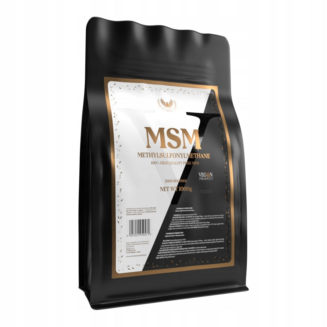MSM 1000g Organic Sulfur Methylsulfonylmethane Joints Skin Victorious