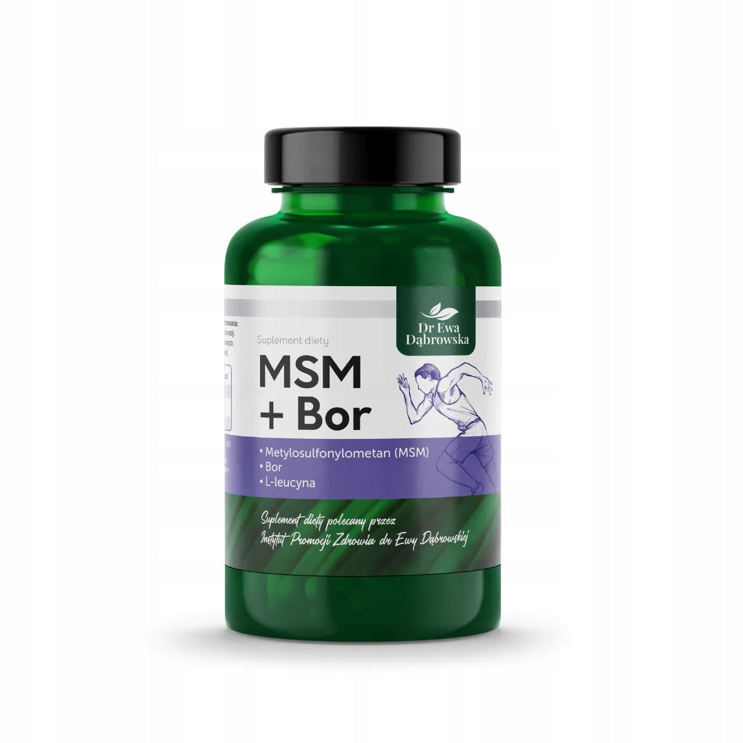 MSM + Bor Dr Ewa Dąbrowska 60 caps. Methylsulfonylmethane Sulphur FOR JOINTS