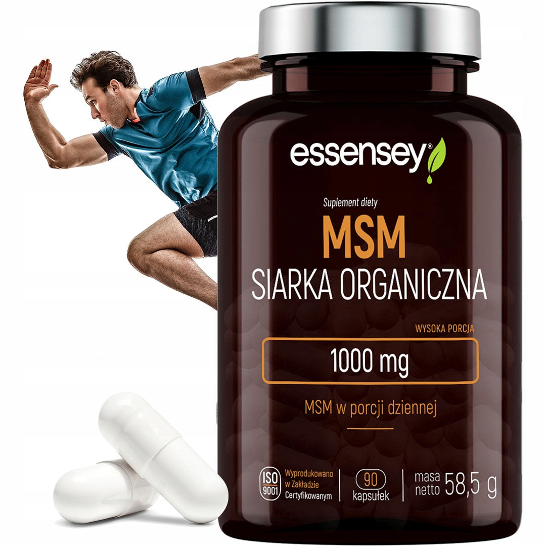 MSM ORGANIC SULFUR UP TO 1000 MG HIGH PORTION FOR ATHLETES 90 VEGE KAPS