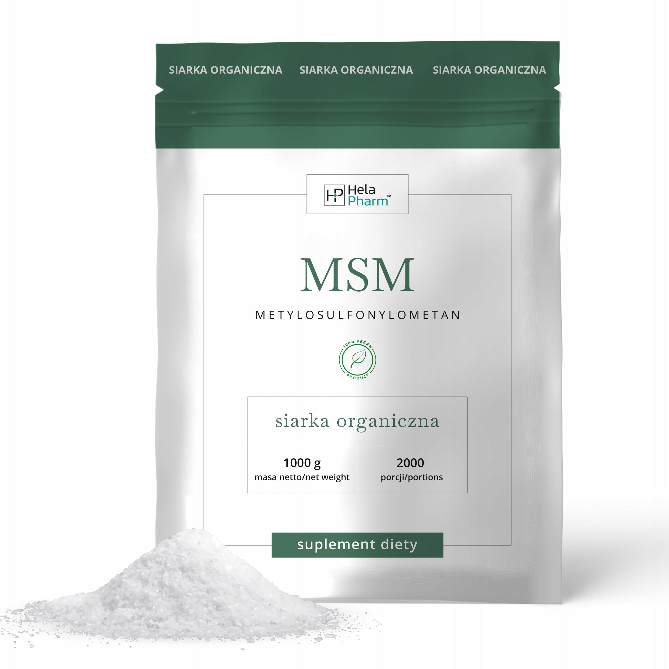 MSM Organic Sulphur 500mg Powder JOINTS 1kg Vege