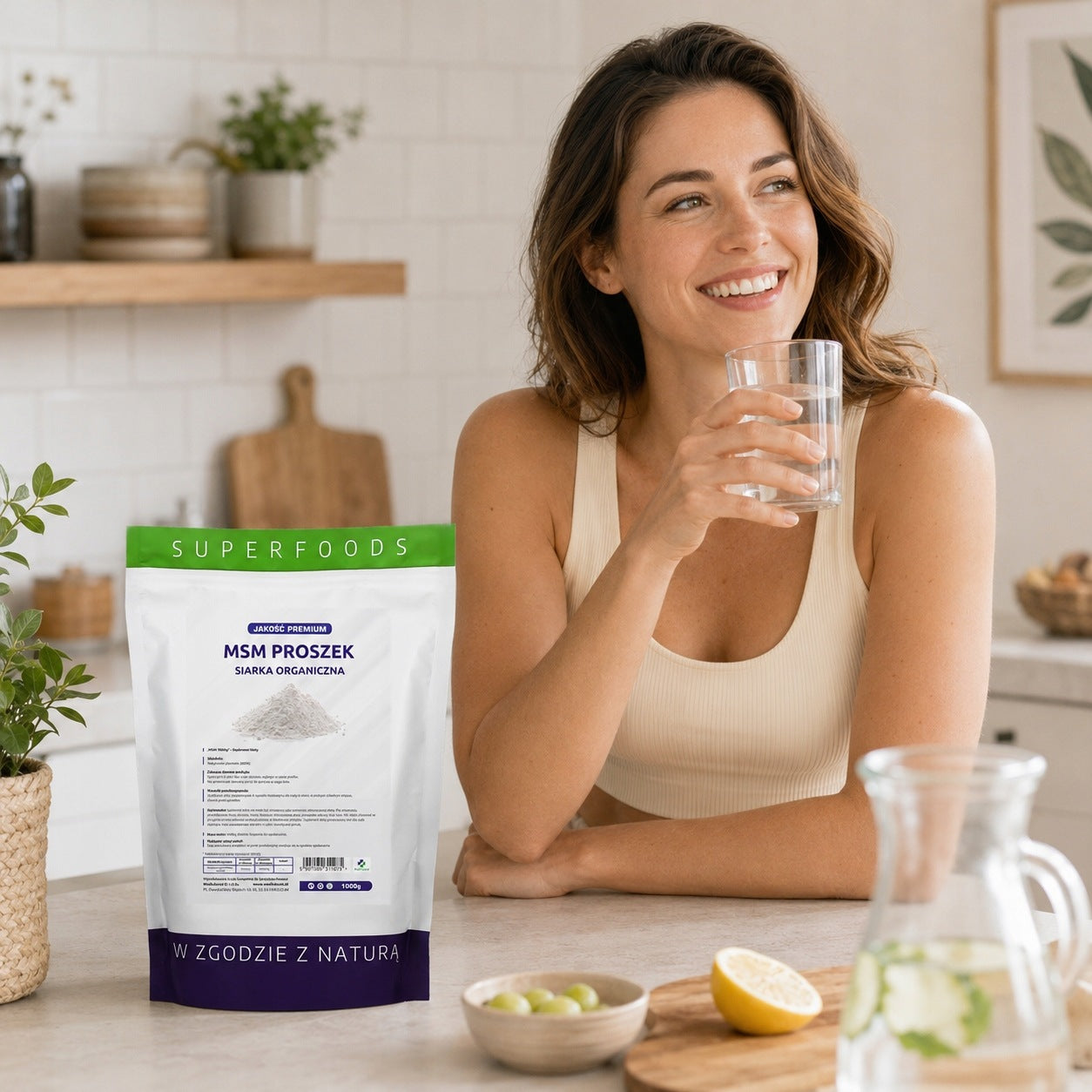 MSM Organic sulfur 1 kg – For joints, skin and regeneration of the body Manufacturer code MSM Siarka organiczna 1 kg