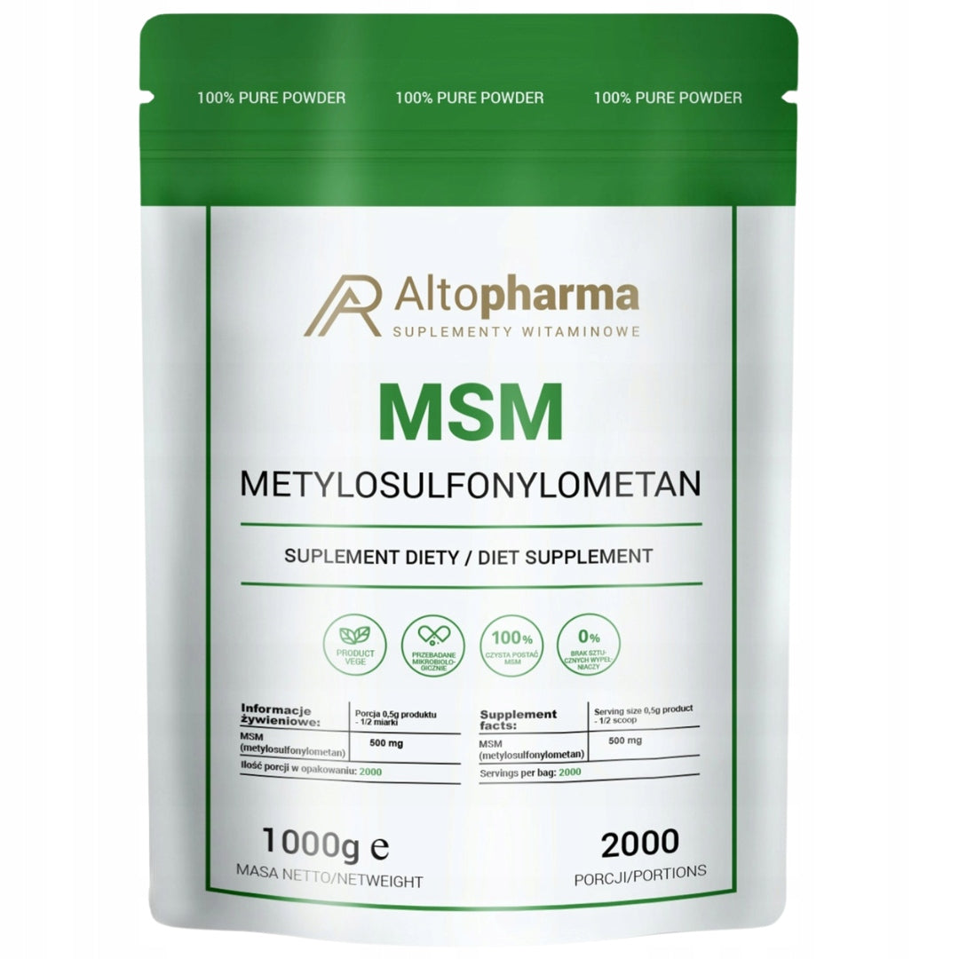 MSM POWDER ORGANIC SULFUR COLLAGEN MUSCLES REGENERATION DIGESTION 1 kg