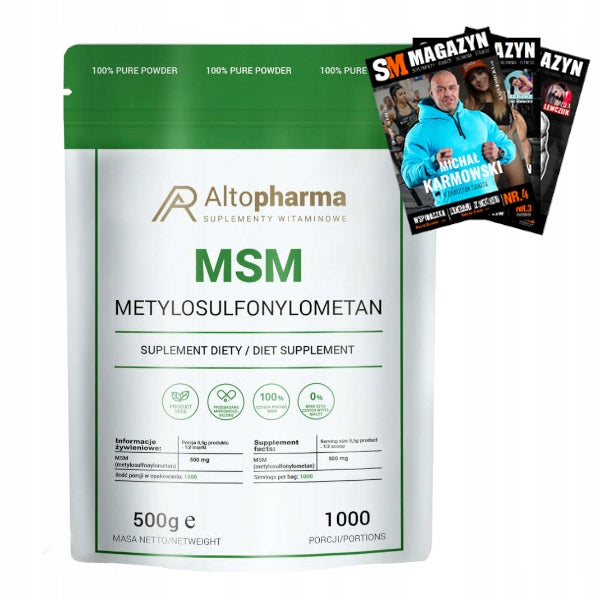 MSM POWDER ORGANIC SULFUR PRODUCT VEGE 500g