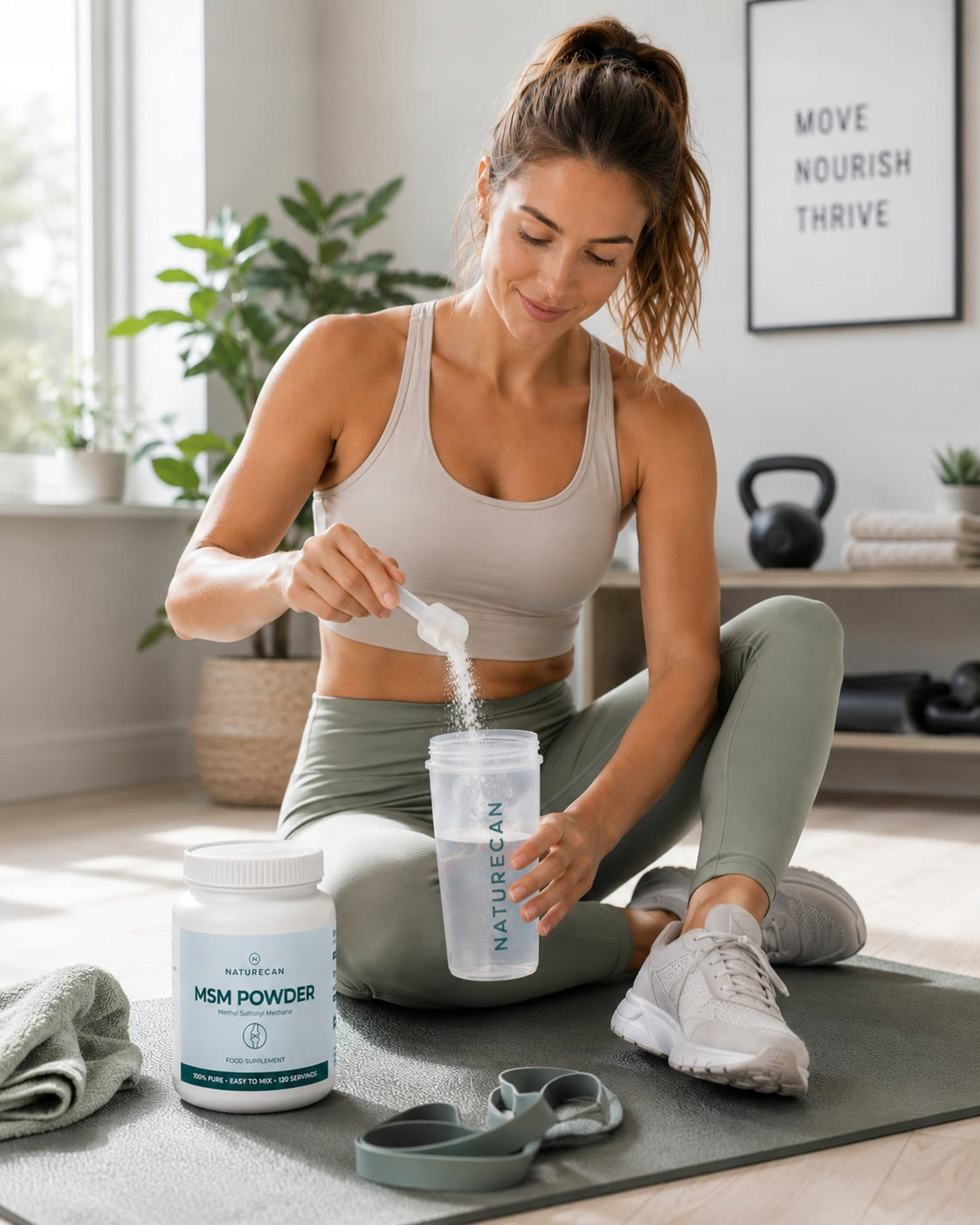 MSM Powder 360g 3g Sulphur Joints Vegan Total Tissue 120 Servings Basic ingredient other