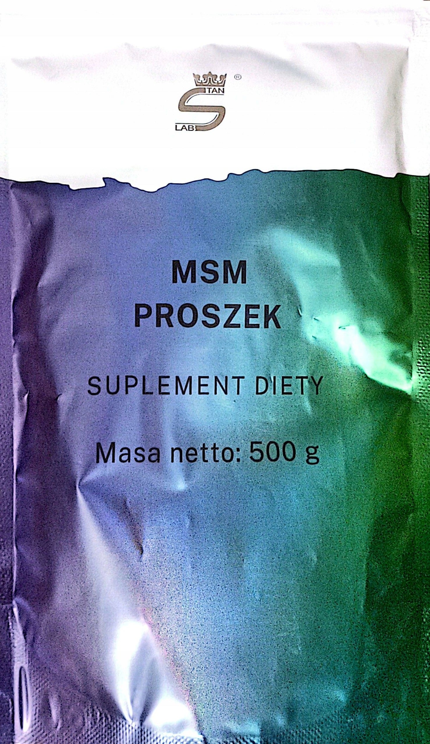 MSM organic sulfur powder 500g Stanlab dimethylsulfone