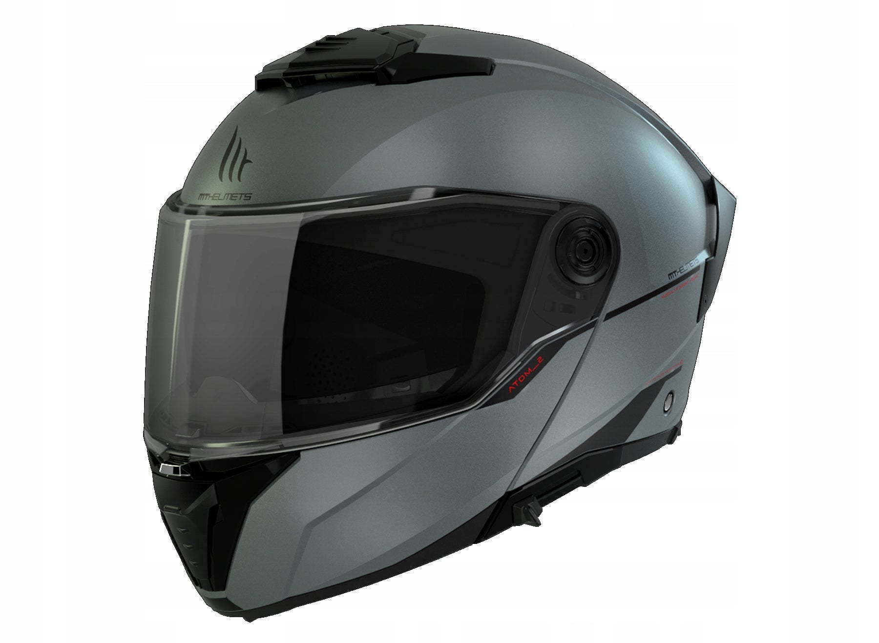 MT ATOM 2 SV TITANIUM MATT Motorcycle Jaw Helmet MThelmets FOR GIFT