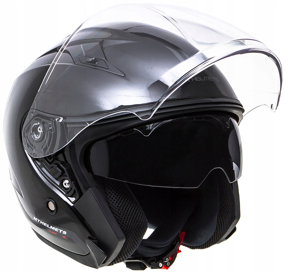 MT AVENUE OPEN JET HELMET WITH BLEND COLOR BLACK GLOSS SIZE XS Packaging status original