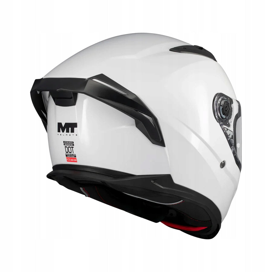 MT BRAKER SV A0 PURE WHITE MOTORCYCLE HELMET INTEGRAL L Packaging status original