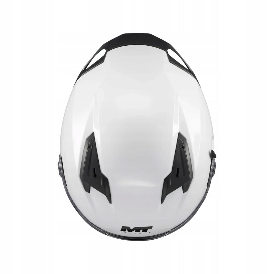 MT BRAKER SV A0 PURE WHITE MOTORCYCLE HELMET INTEGRAL L Size L