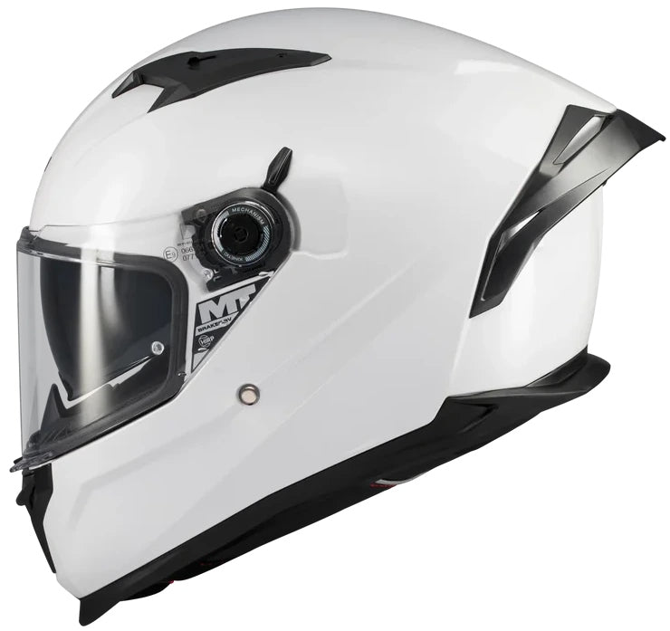 MT BRAKER SV A0 PURE WHITE MOTORCYCLE HELMET INTEGRAL L