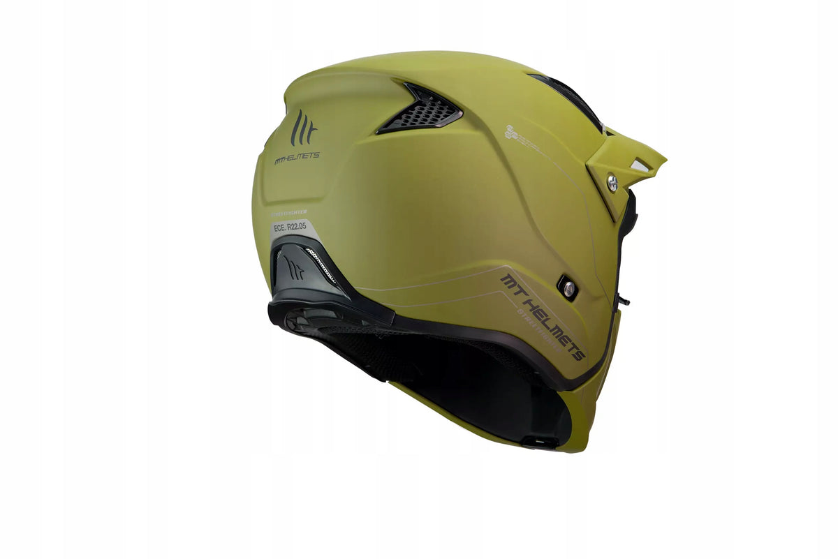 MT HELMET TRIAL STREETFIGHTER SV SOLID A6 COLOR GREEN MATT SIZE M Packaging status original