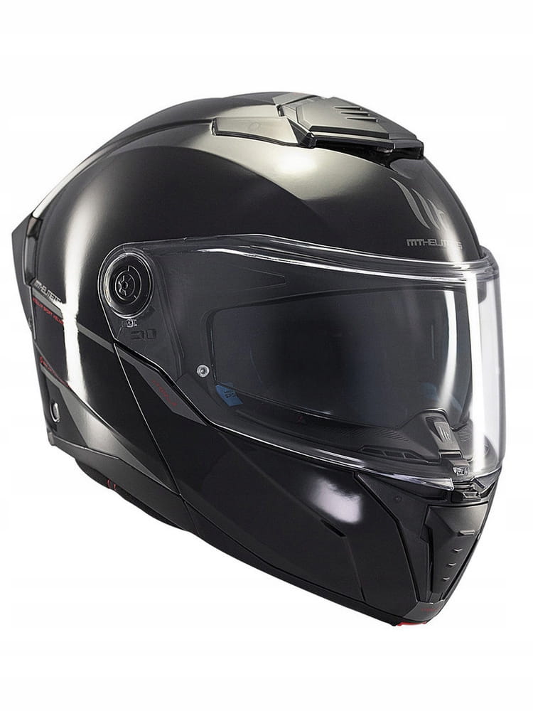 MT HELMETS ATOM 2 SV SOLID BLACK MOTORCYCLE HELMET BLACK JAW Manufacturer MT