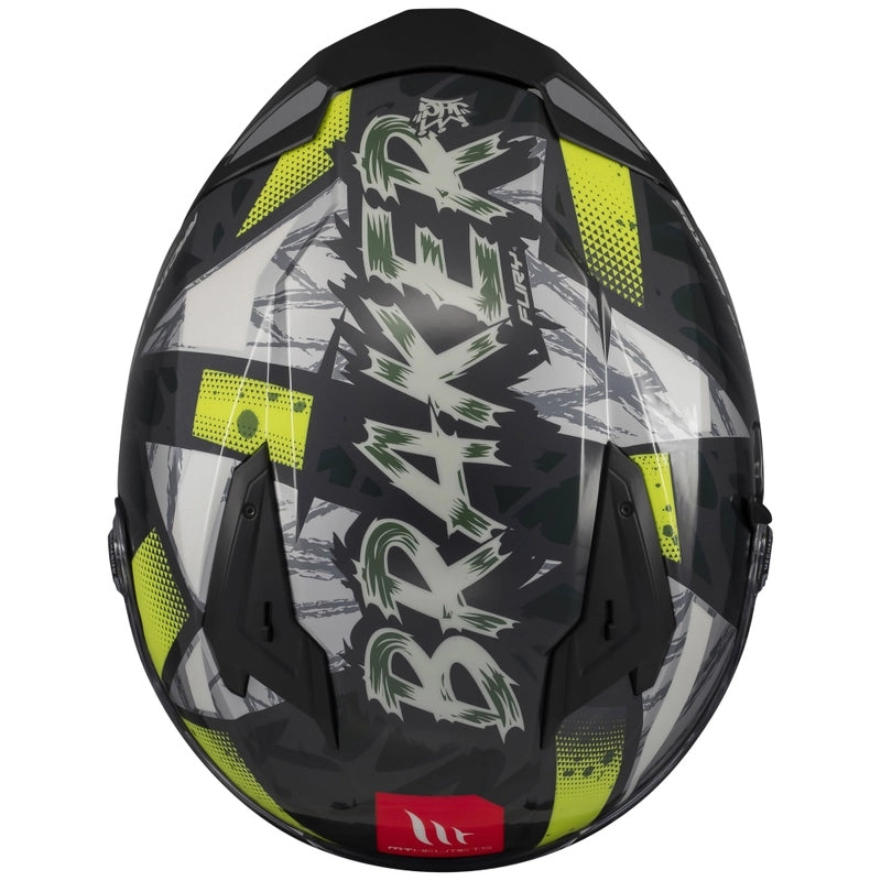 MT HELMETS BRAKER SV FURY C6 GREY GREEN GLOSS MOTORCYCLE HELMET INTEGRAL Manufacturer no brand