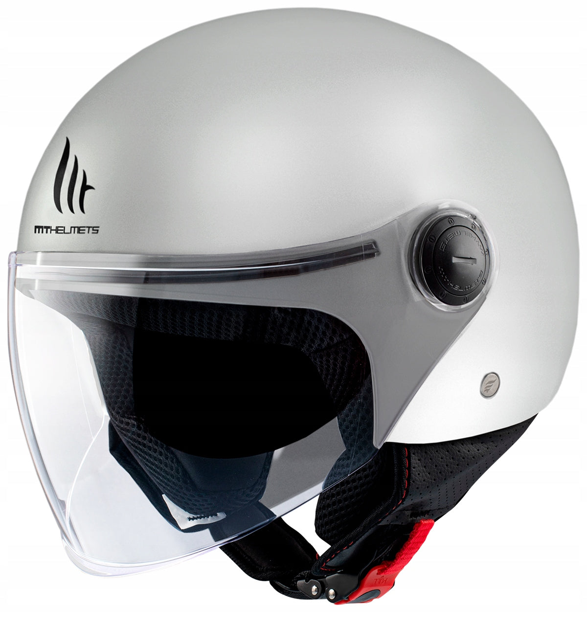 MT HELMETS STREET S WHITE MOTORCYCLE HELMET OPEN JET WHITE