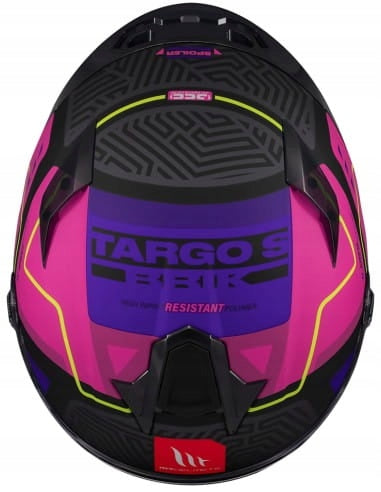 MT HELMETS TARGO S BRIK C8 BLCK PINK MATT MOTORCYCLE HELMET INTEGRAL Packaging status original