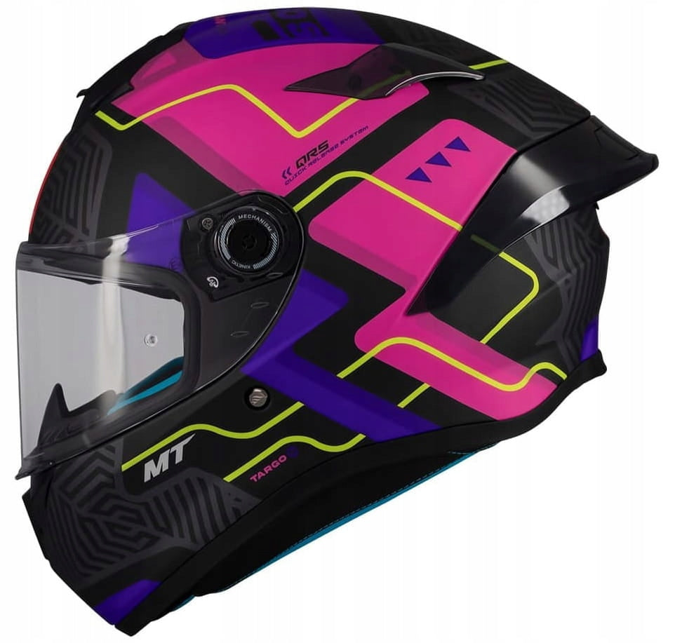 MT HELMETS TARGO S BRIK C8 BLCK PINK MATT MOTORCYCLE HELMET INTEGRAL