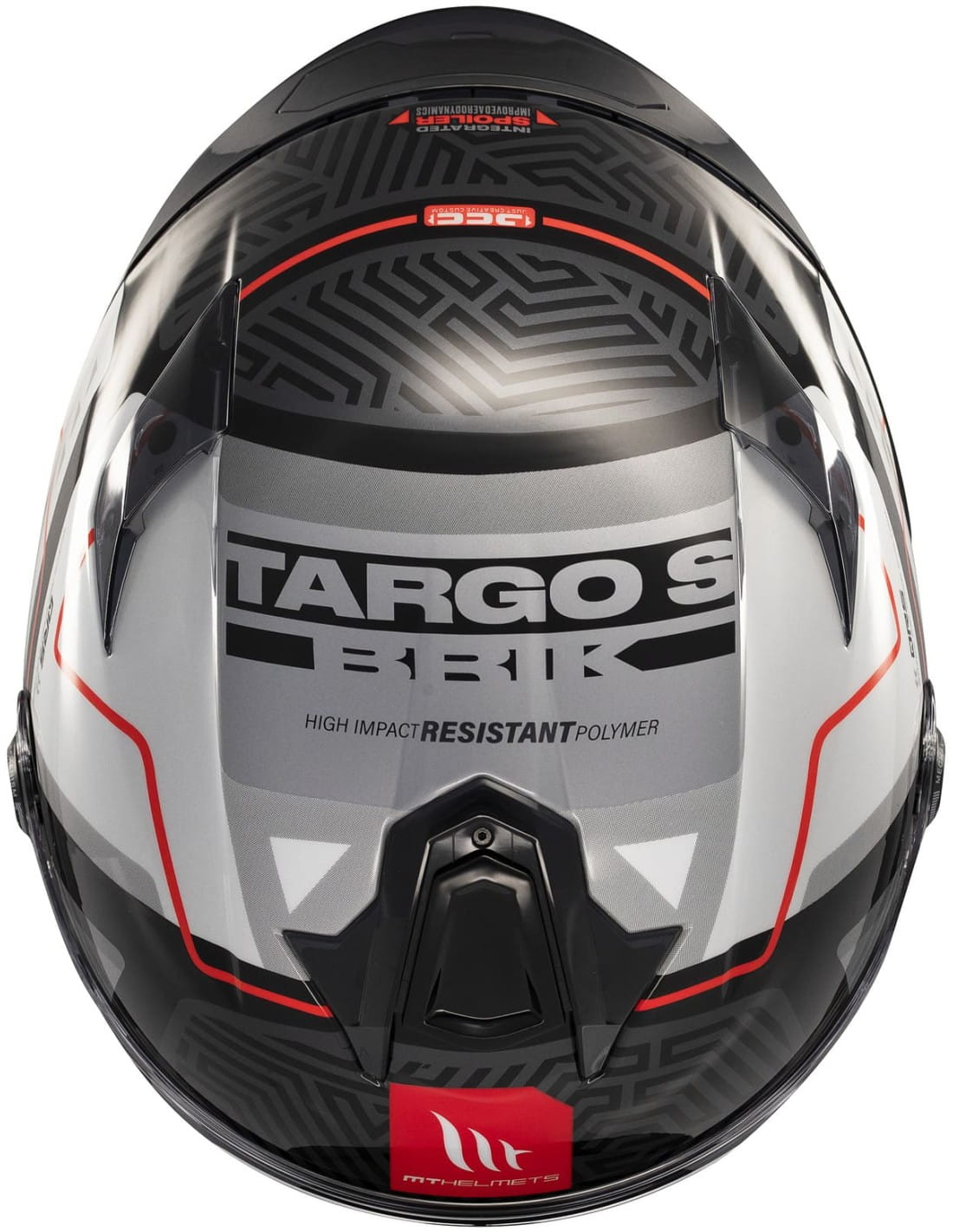 MT HELMETS TARGO S C0 BRIK BLACK WHITE GLOSS MOTORCYCLE HELMET INTEGRAL Packaging status original