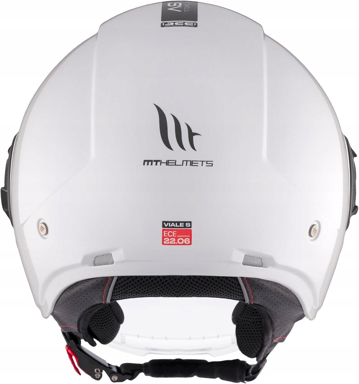 MT HELMETS VIALE SV WHITE MOTORCYCLE HELMET OPEN JET FOR GIFT Manufacturer MT