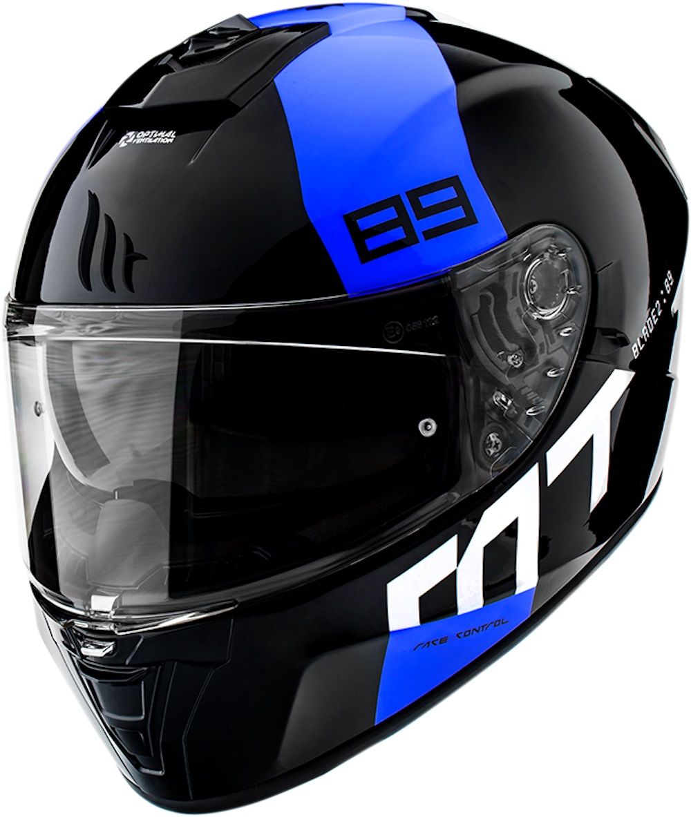 MT INTEGRAL HELMET BLADE 2 SV 89 B7 BLACK/BLUE SIZE XS
