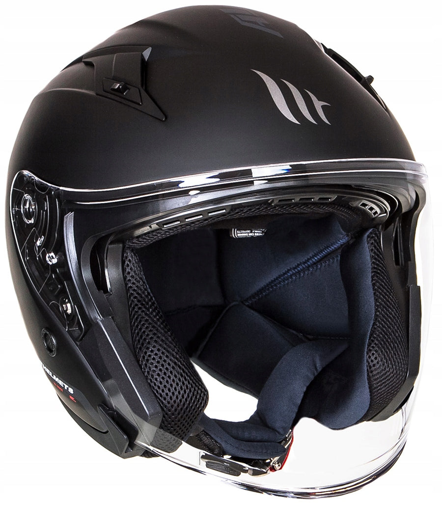MT OPEN JET HELMET WITH BLEND AVENUE SOLID COLOR BLACK MAT SIZE S Manufacturer's catalog number MT105100034/S
