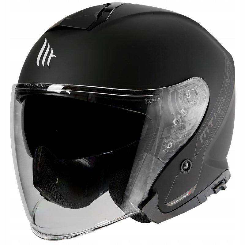 MT Open jet helmet THUNDER 3 SV matt black M