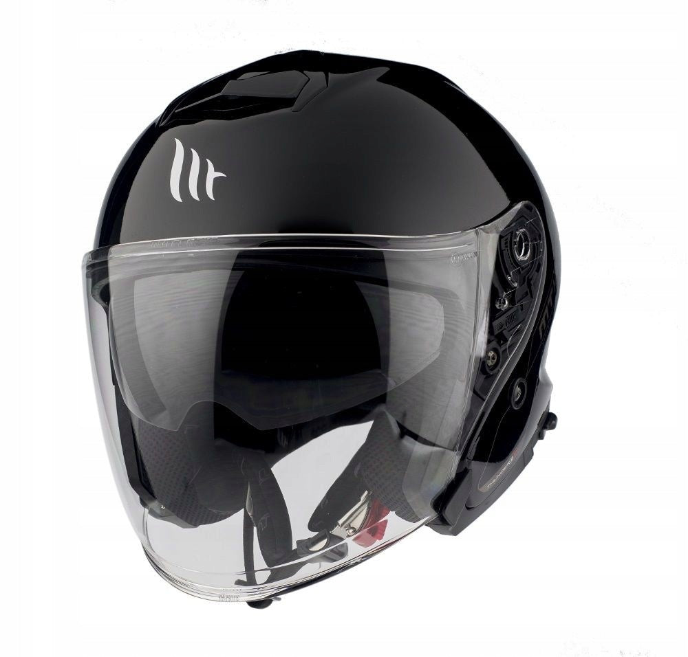 MT SALE OPEN JET HELMET WITH BLEND THUNDER 3 SV JET SOLID GLOSS BLACK K Size M