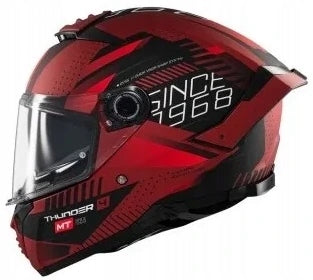 MT THUNDER 4 SV LUMINENCE D5 BLACK RED MOTORCYCLE HELMET INTEGRAL BLACK Manufacturer MT