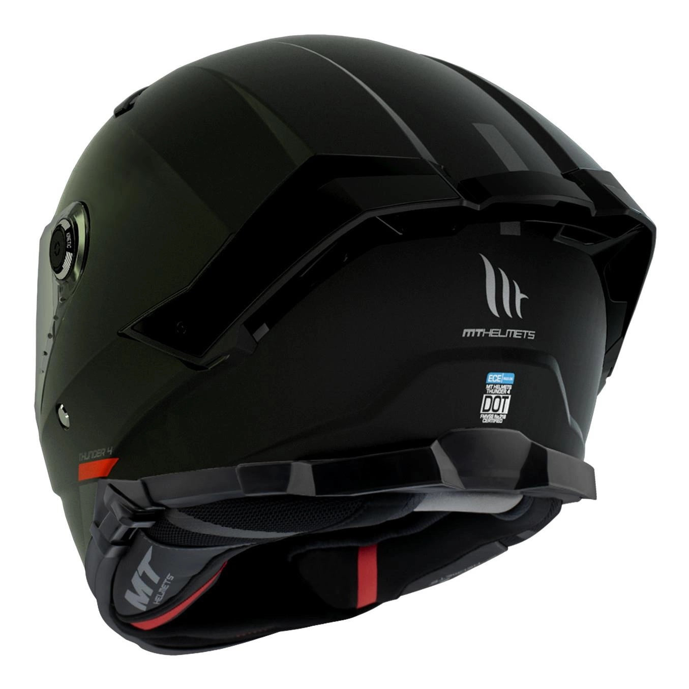 MT THUNDER 4 SV SOLID BLACK MATT MOTORCYCLE HELMET INTEGRAL Manufacturer's catalog number MT13080000135/M