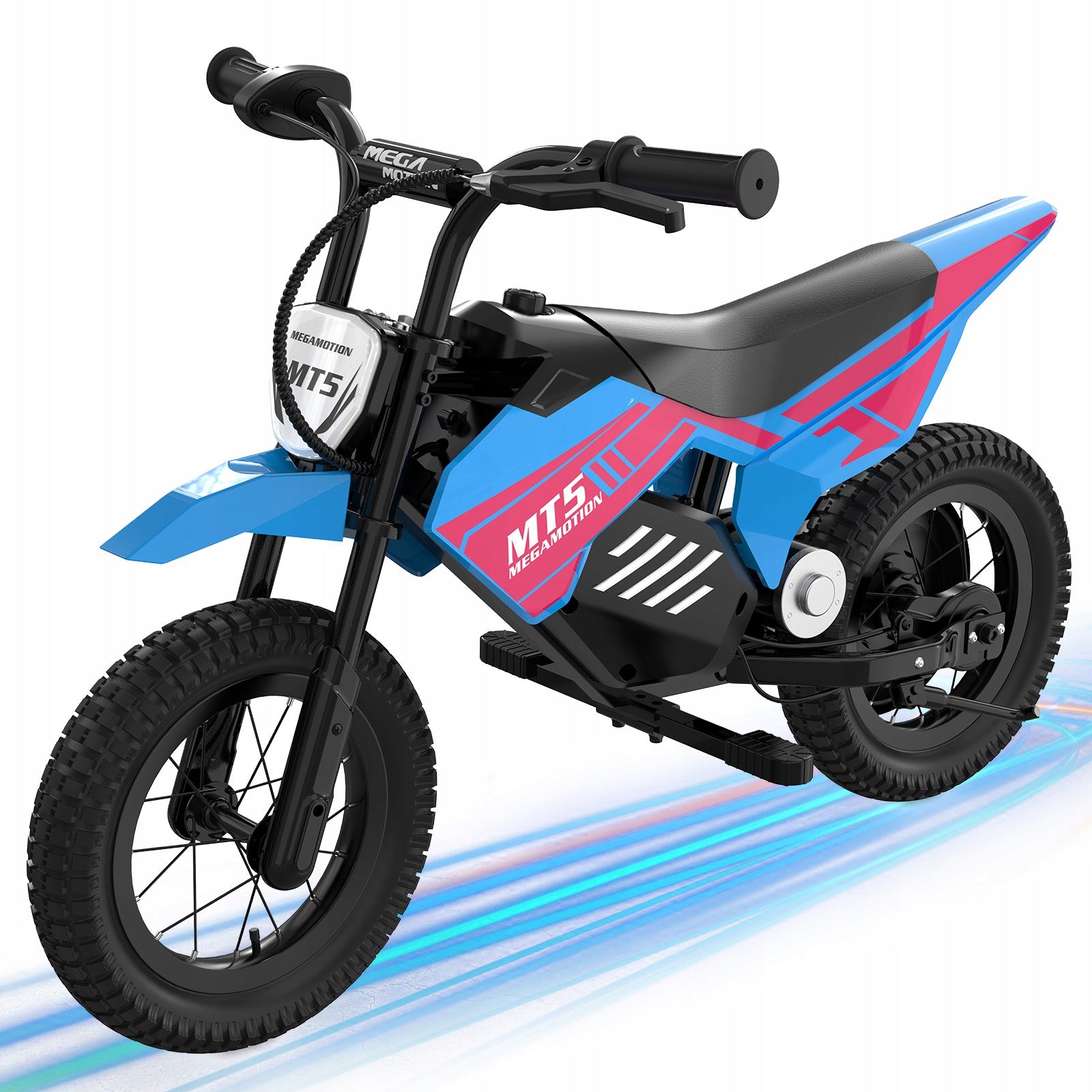 MT5 Elektro Motorrad Kinder, 12 Zoll Reifen, 5,2Ah Akku bis 15km Reichweite